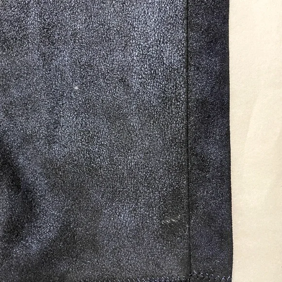 Elie Tahari Roxanna Lambskin Suede Skinny Pants Womens Medium Blue Shimmery - Picture 14 of 15